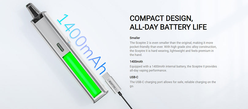 Compact Design & Large Battery Life