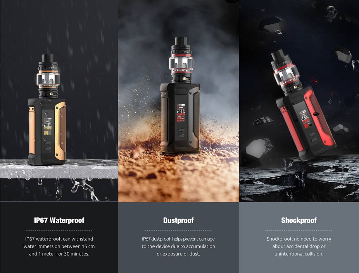 SMOK Arcfox IP67 Dust, Water and Shock Resistant