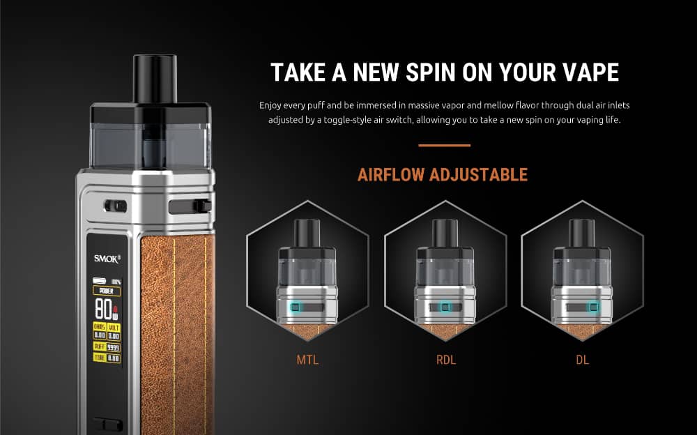 SMOK G-Priv Pod Kit Airflow Adjustment