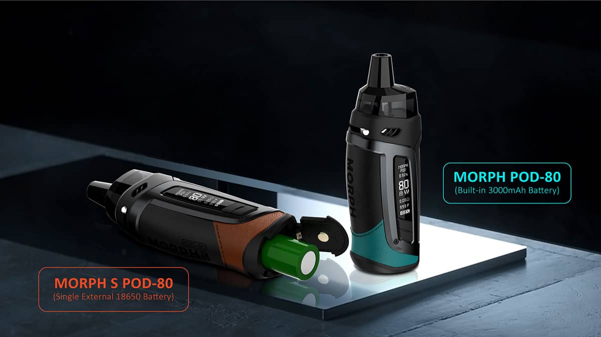 SMOK Morph S Pod-80 Kit Battery Options