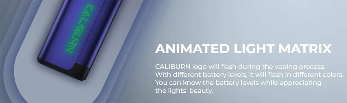 Uwell Caliburn A2S Pod Kit Animated Light Matrix
