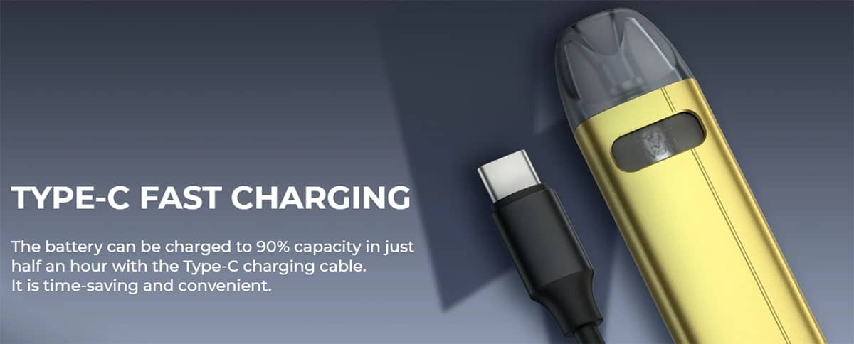 Uwell Caliburn A2S Pod Kit USB-C Charging
