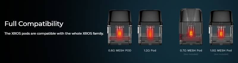 Vaporesso XROS 2 Pod Kit Full Compatability