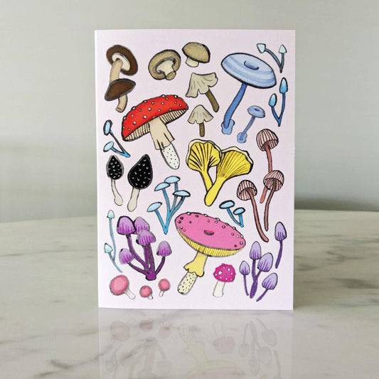 Mushroom Greeting Card Set of 3