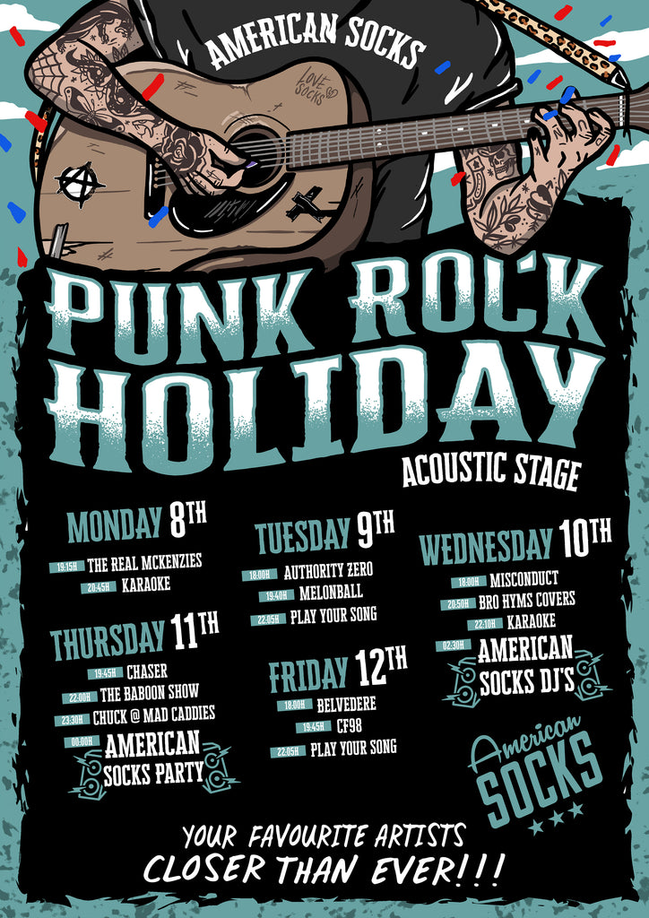 Poster Punk Rock holiday acoustic