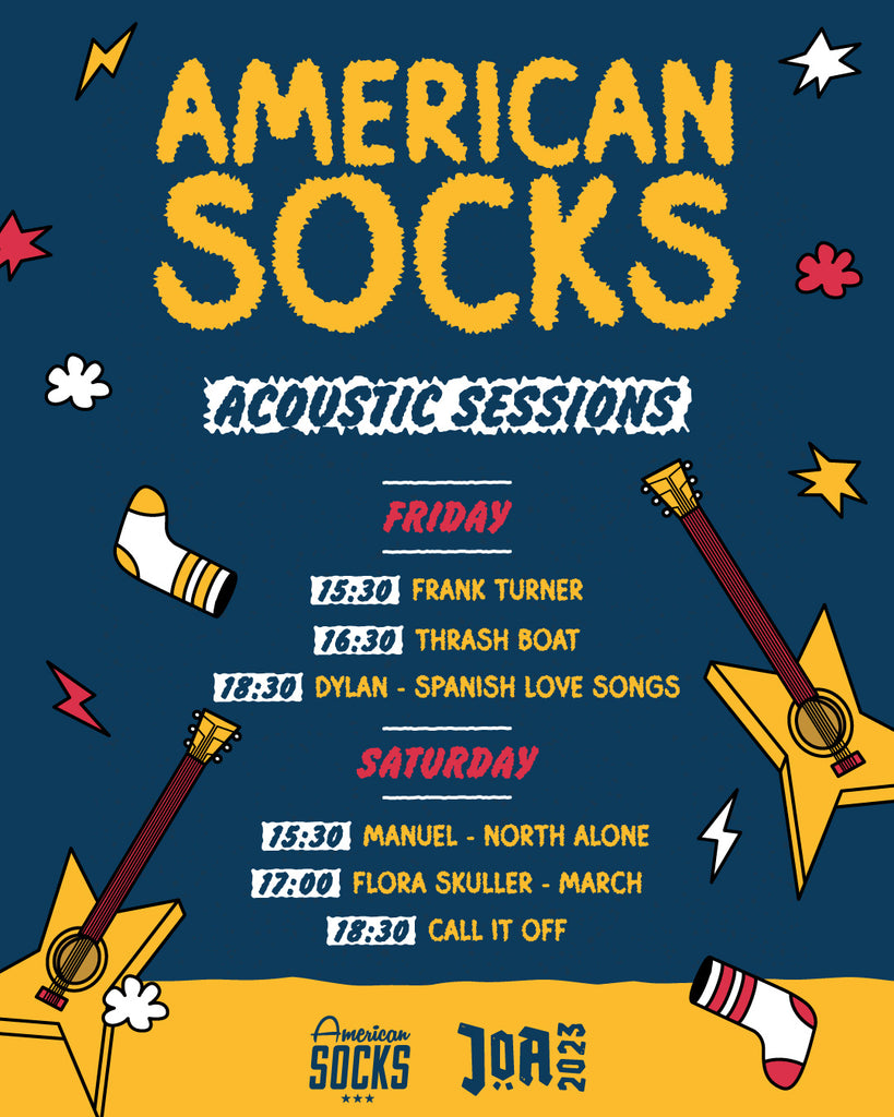 jera on air acoustics and performances frank turner trash boat call it off at ysselstein at the American Socks acoustic stage