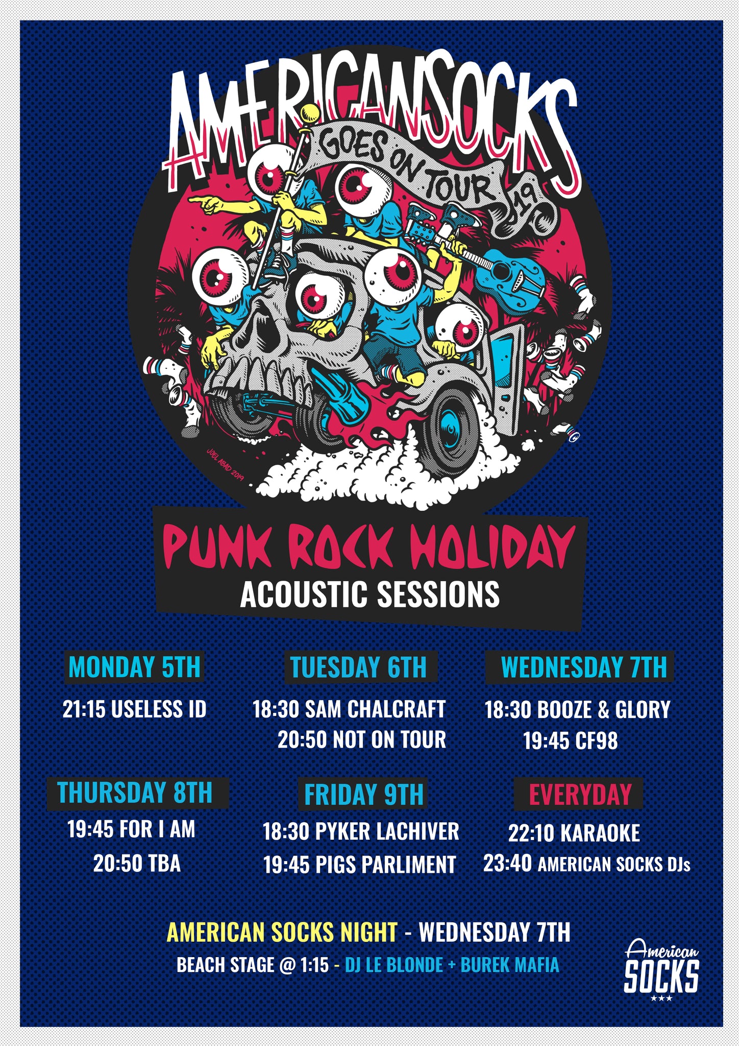 american socks punk rock holiday acoustics 2019 americansocks prh