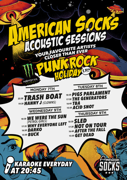 american socks punk rock holiday acoustic stage acoustics