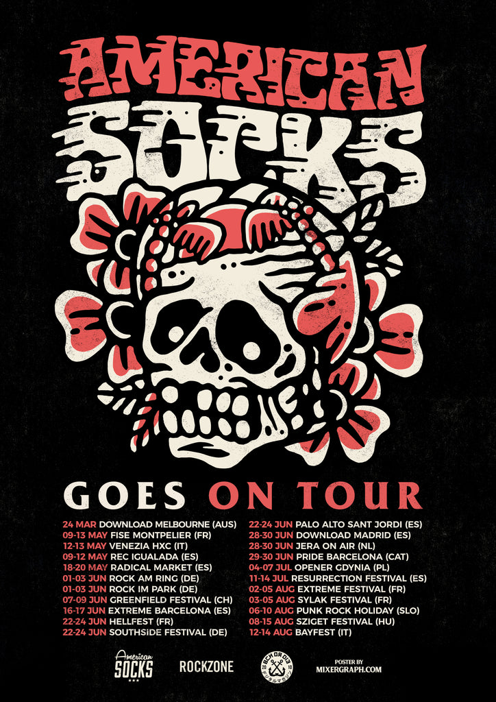 american socks goes on tour poster hq events mixergraph 