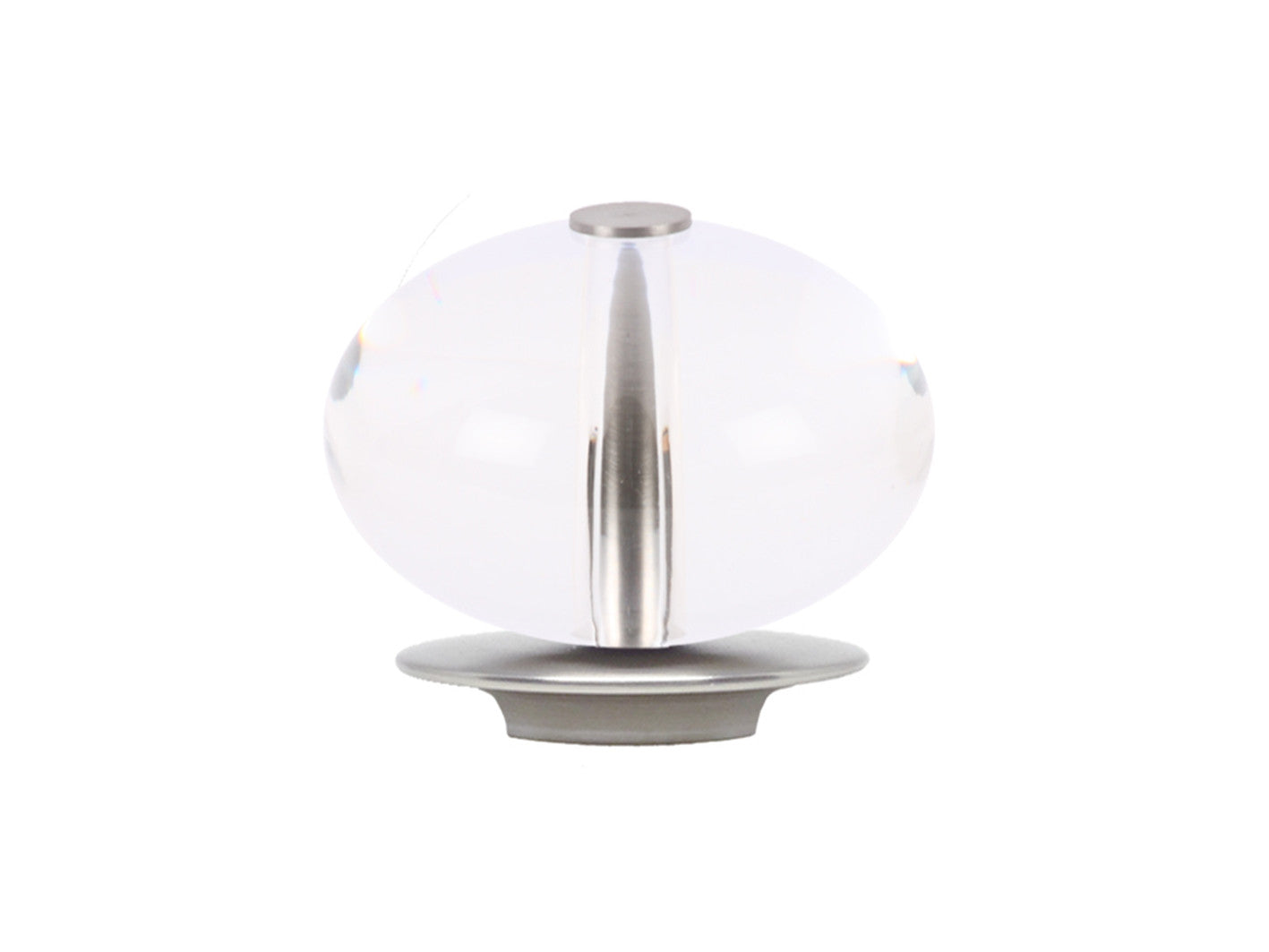 clear acrylic ellipse finial