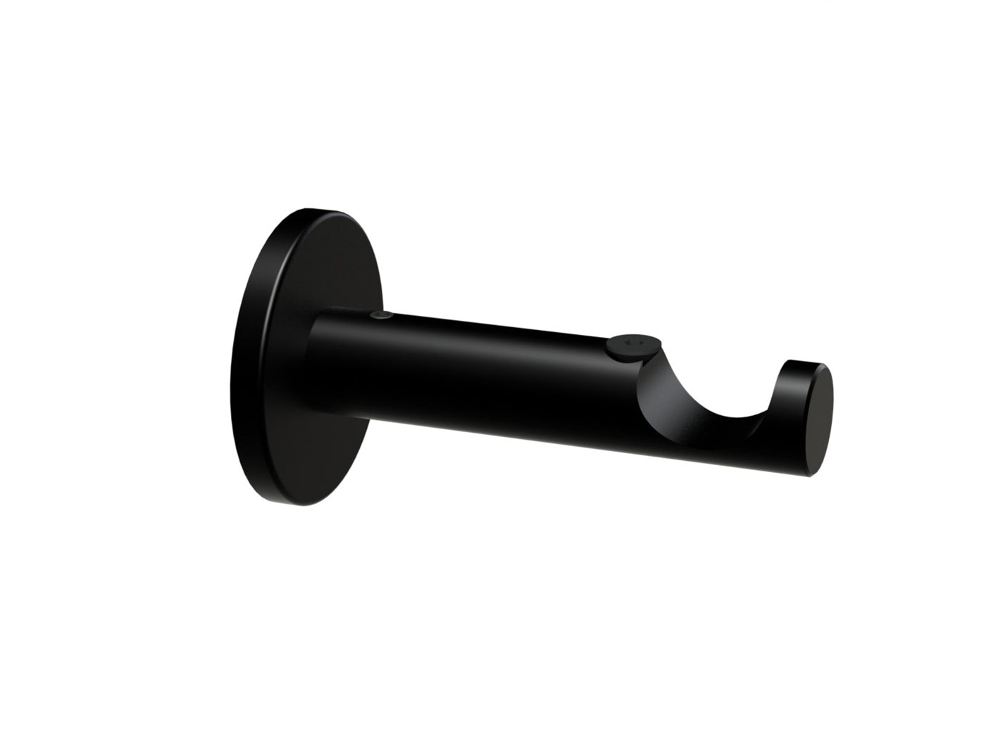 black curtain bracket