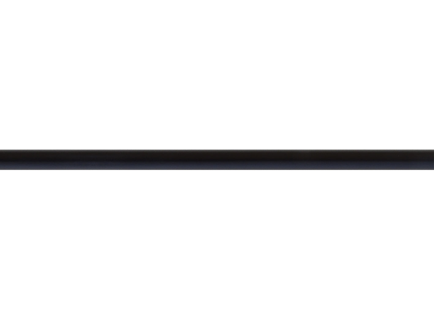 19mm black curtain pole