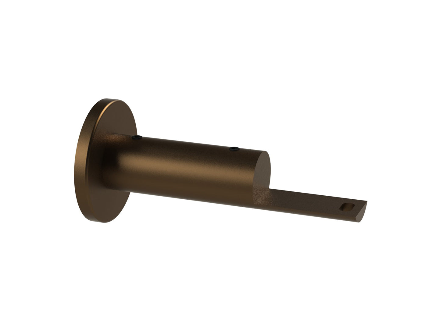 brushed bronze passing bracket for 30mm curtain poles