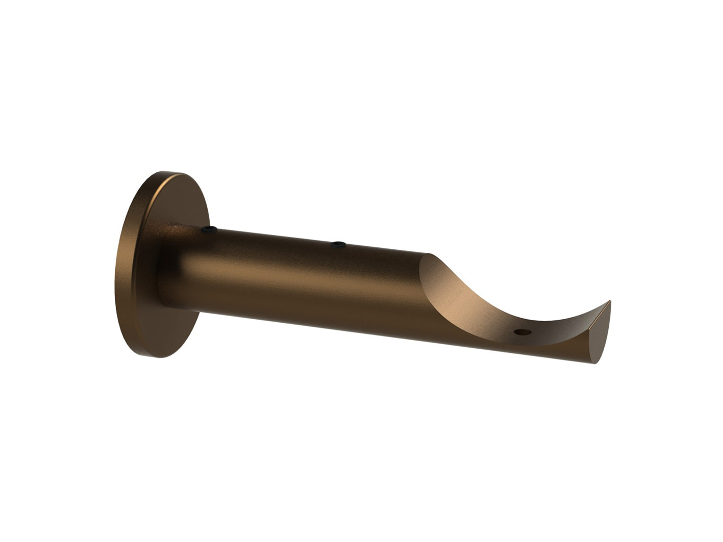 brushed bronze passing bracket for curtain pole
