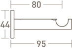 19mm stainless steel bracket dimensions