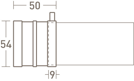 50mm bobbin finial dimensions