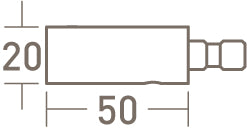 Extension arm for 30mm and 50mm standard brackets