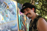 Joshua Levin and his paintings