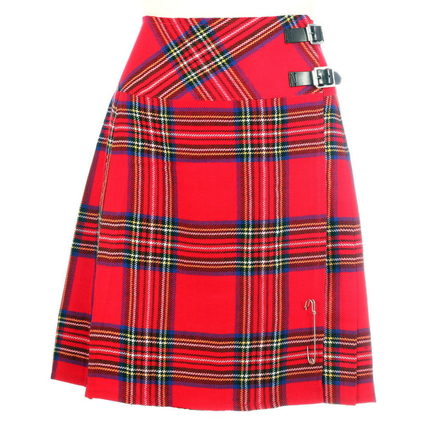 New Ladies Royal Stewart Tartan Scottish Mini Billie Kilt Mod Skirt ...