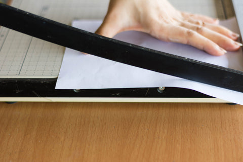 how to sharpen a paper cutter