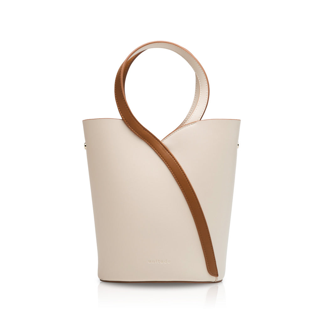 cream bucket bag