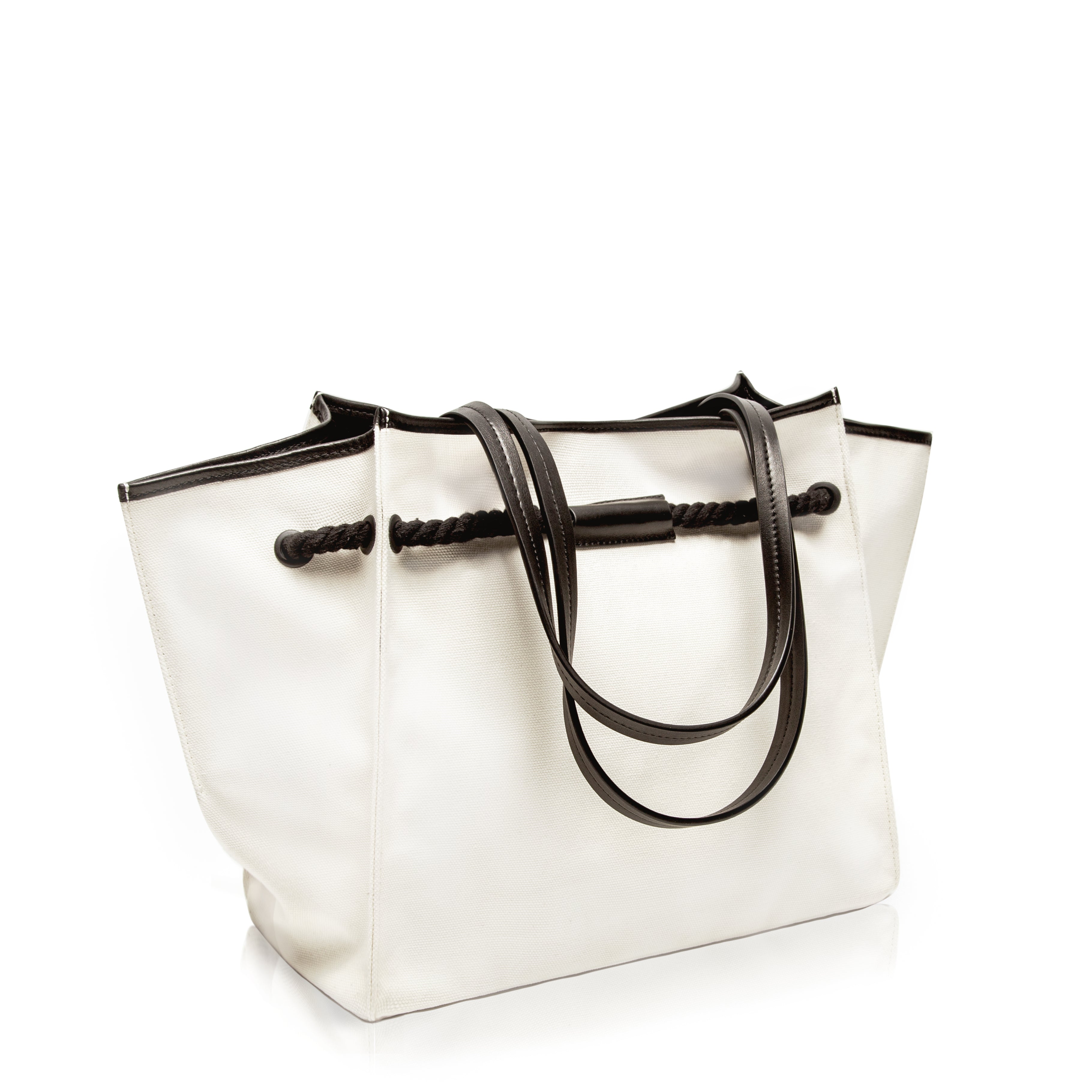 Knot Canvas Tote Bag - Off-White | Unitude Bags for Women