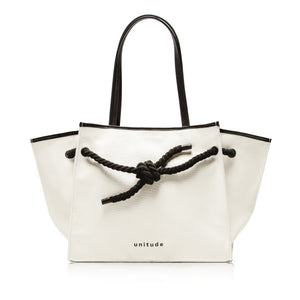 black and white canvas tote bag