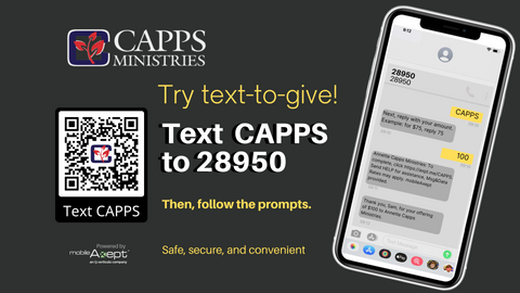 Text CAPPS to 28950