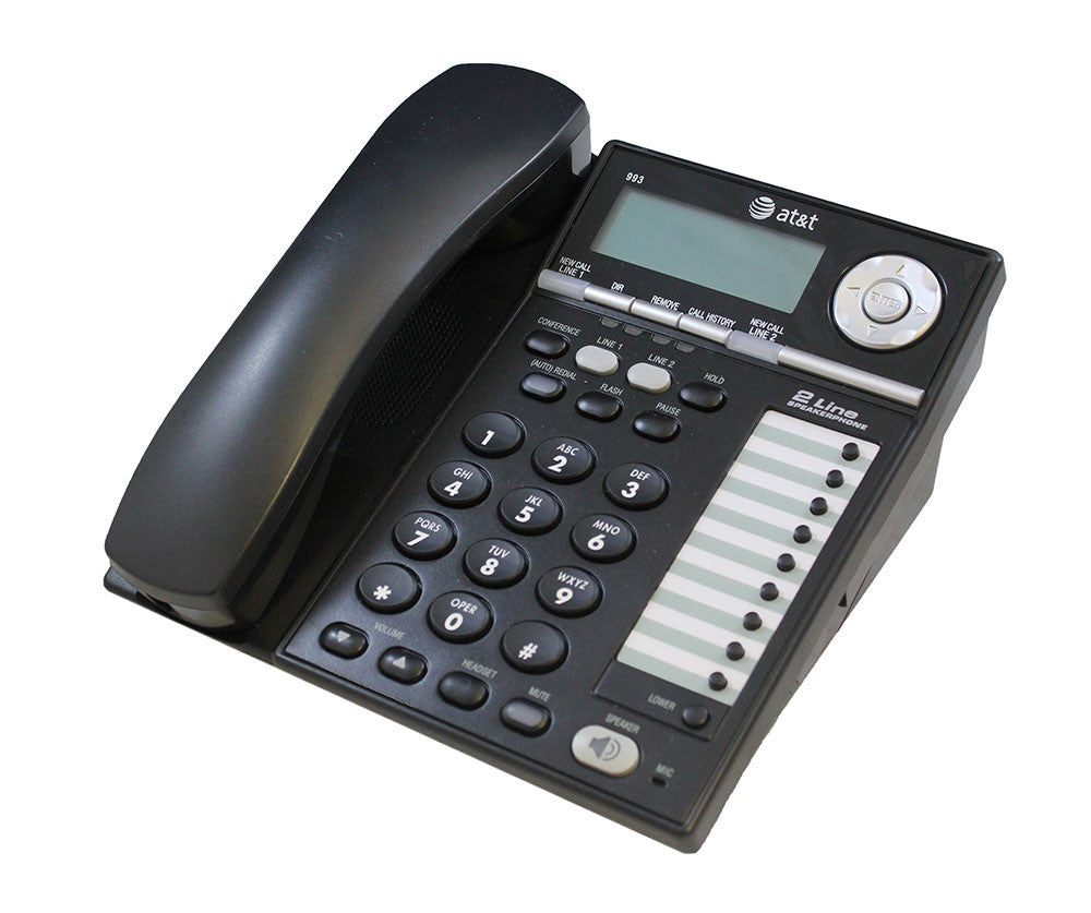 AT&T 993 2-Line Display Speakerphone w/ Caller ID (993)- Refurbished