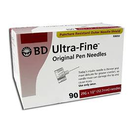 BD Ultra-Fine Original Pen Needles 29g 1/2 in - 90 ea