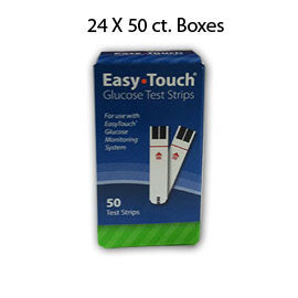 Case of 24 boxes of EasyTouch Glucose Test Strip - 50ct