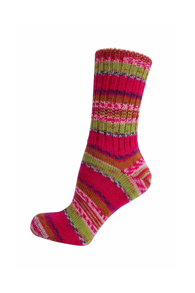 Ladies Irish Fair Isle Socks - Regular