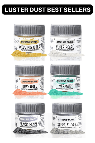 Edible Metallic Paint by Rainbow Dust in Gold - Silver - Pearl - White –  Sugar Art Supply