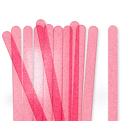 24 Red Glitter Popsicle Sticks