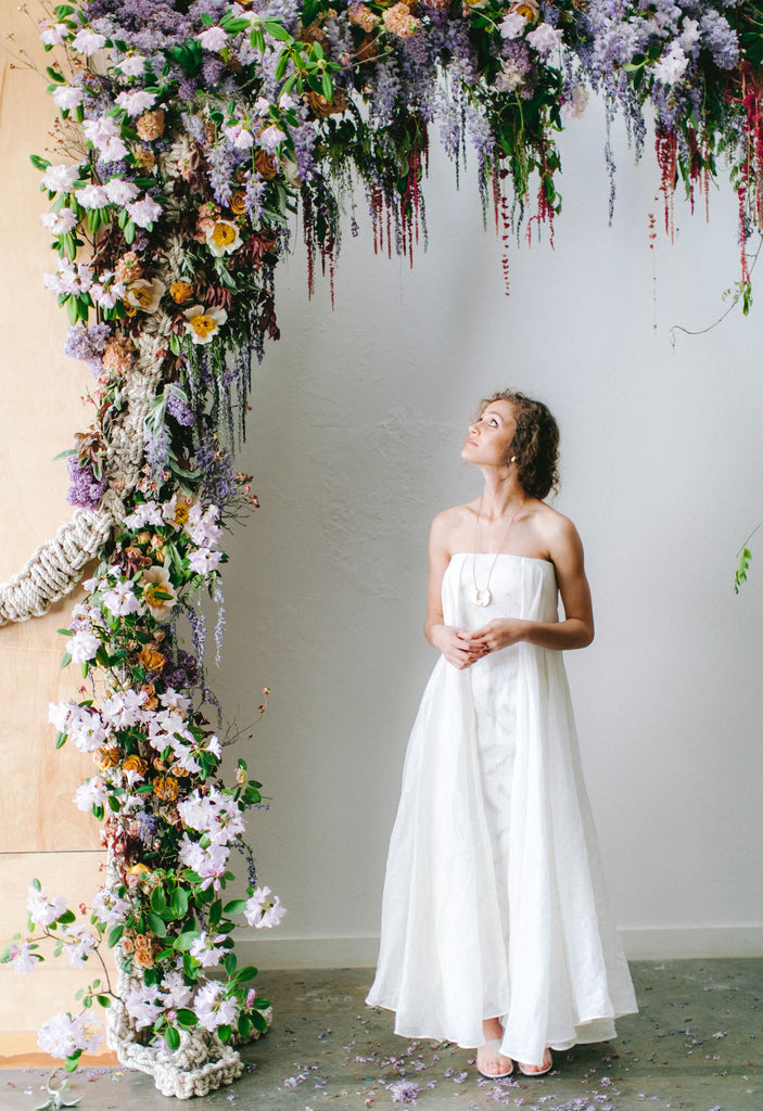 Ethereal Wedding Inspiration - Whimsical bridal attire and macramé