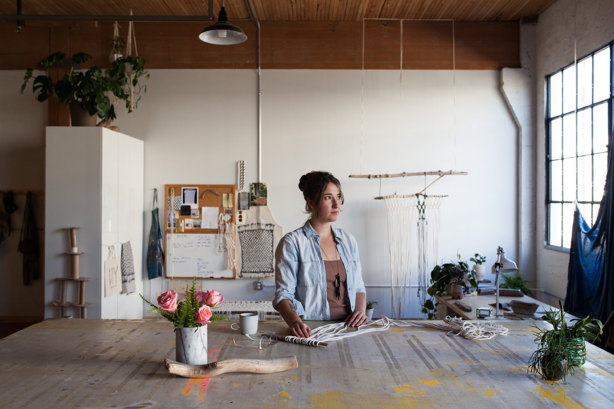 Emily Katz in her Studio