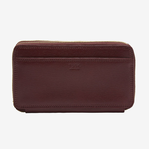 Madison | Double Zip Wallet - Tusk