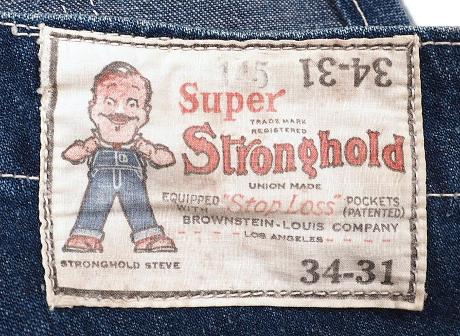 Stronghold Steve Overalls Label