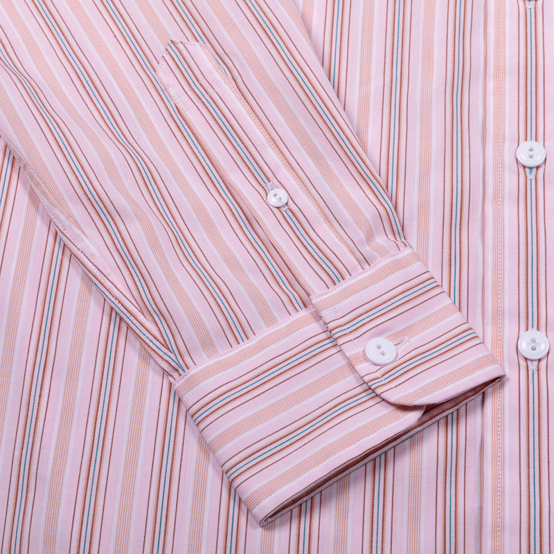 Classic Pink Pin Stripe Dress Shirt - The Stronghold