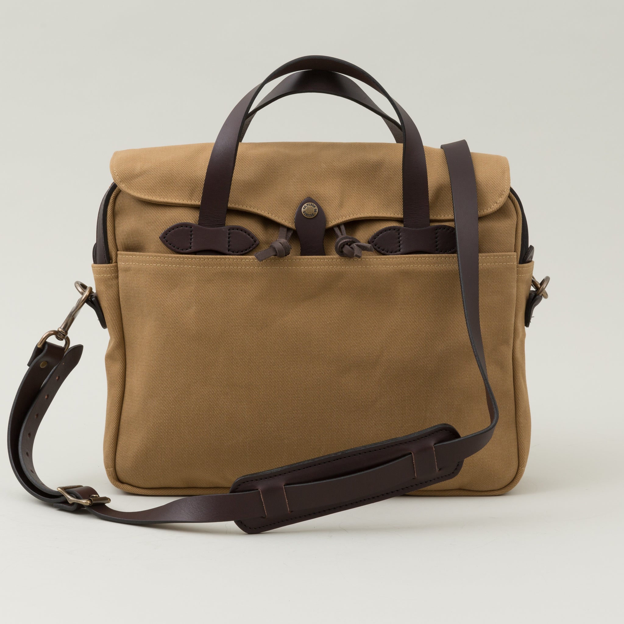 filson tan briefcase