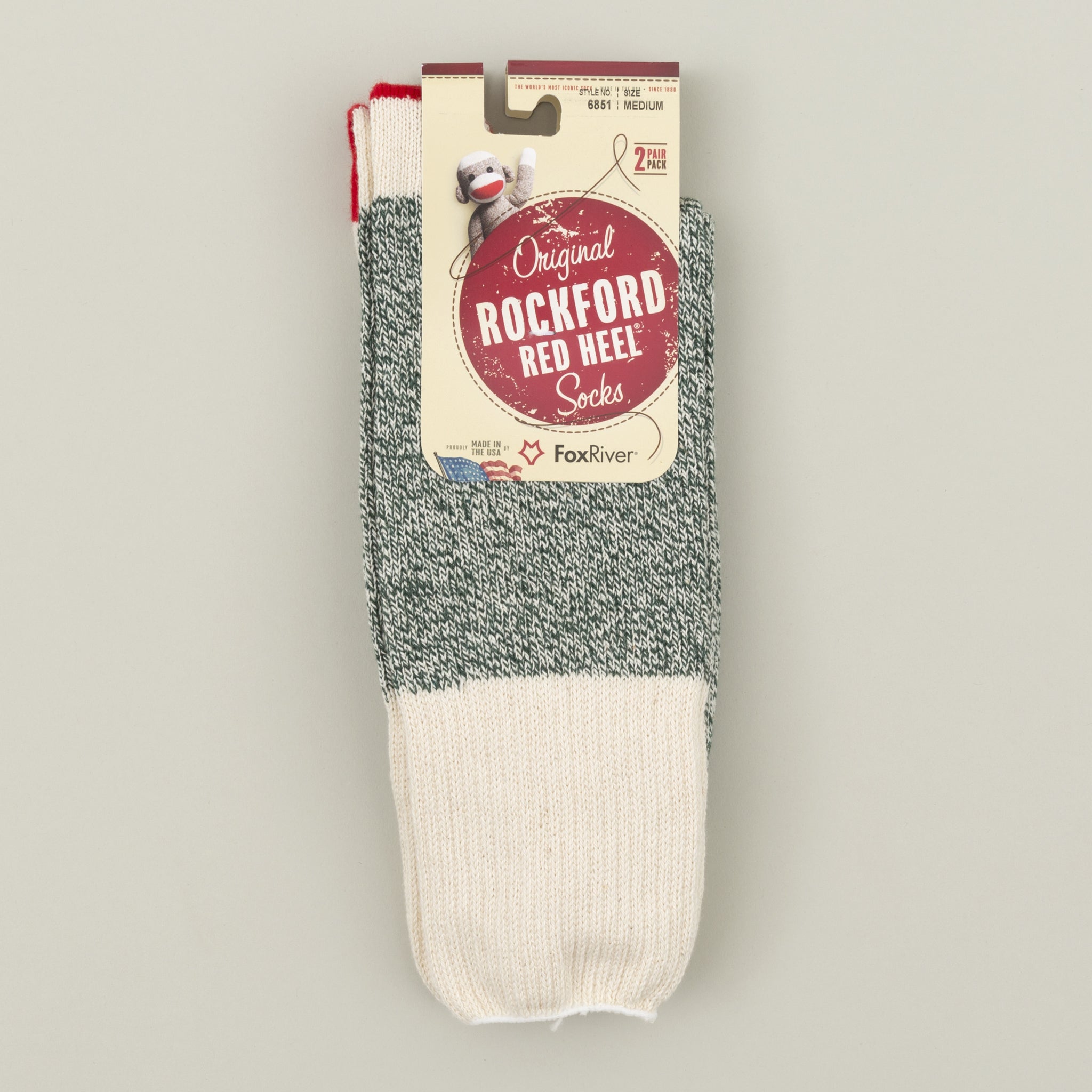 Rockford Red Heel Socks, Green - The 