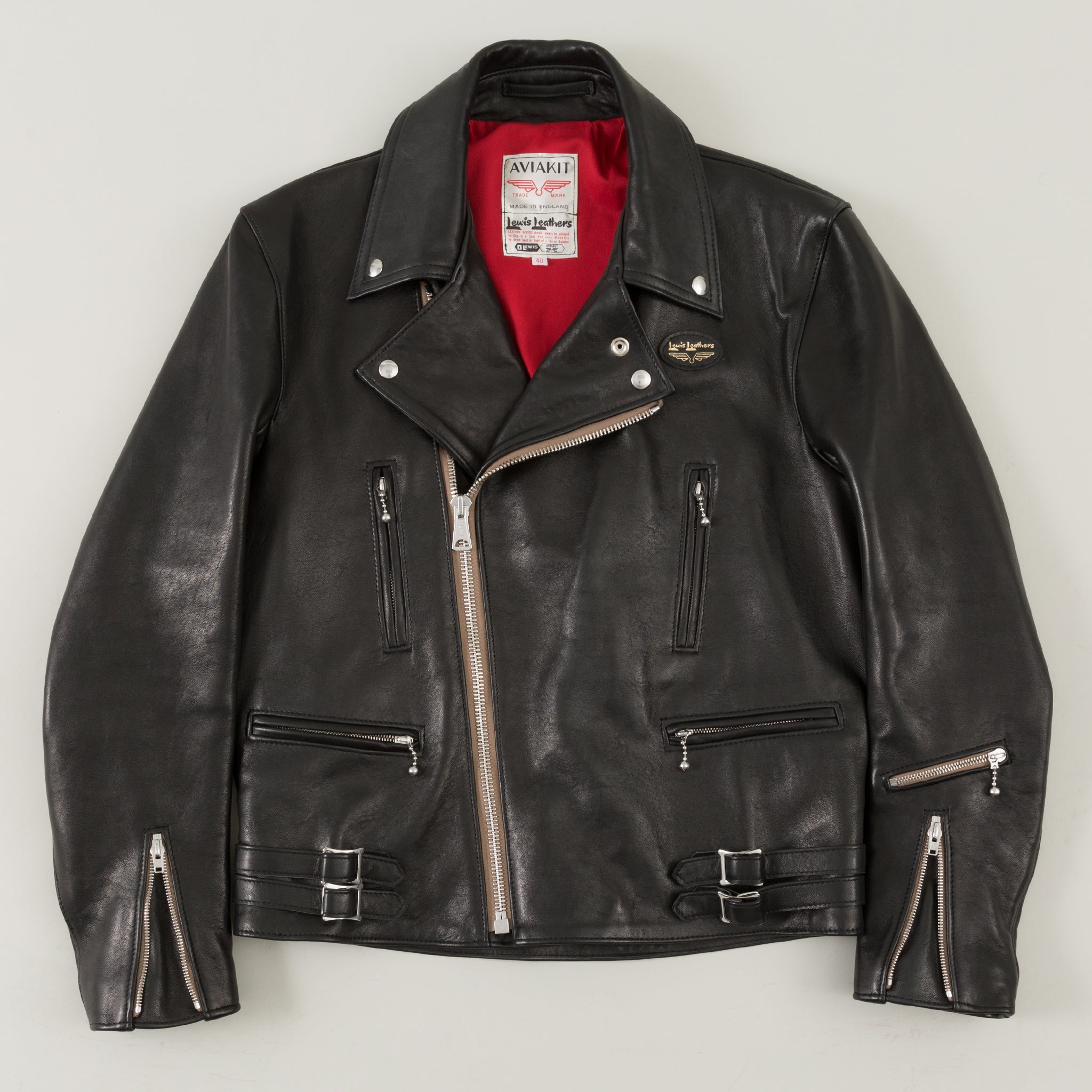 Lewis Leathers Lightning in Black Sheepskin - The Stronghold