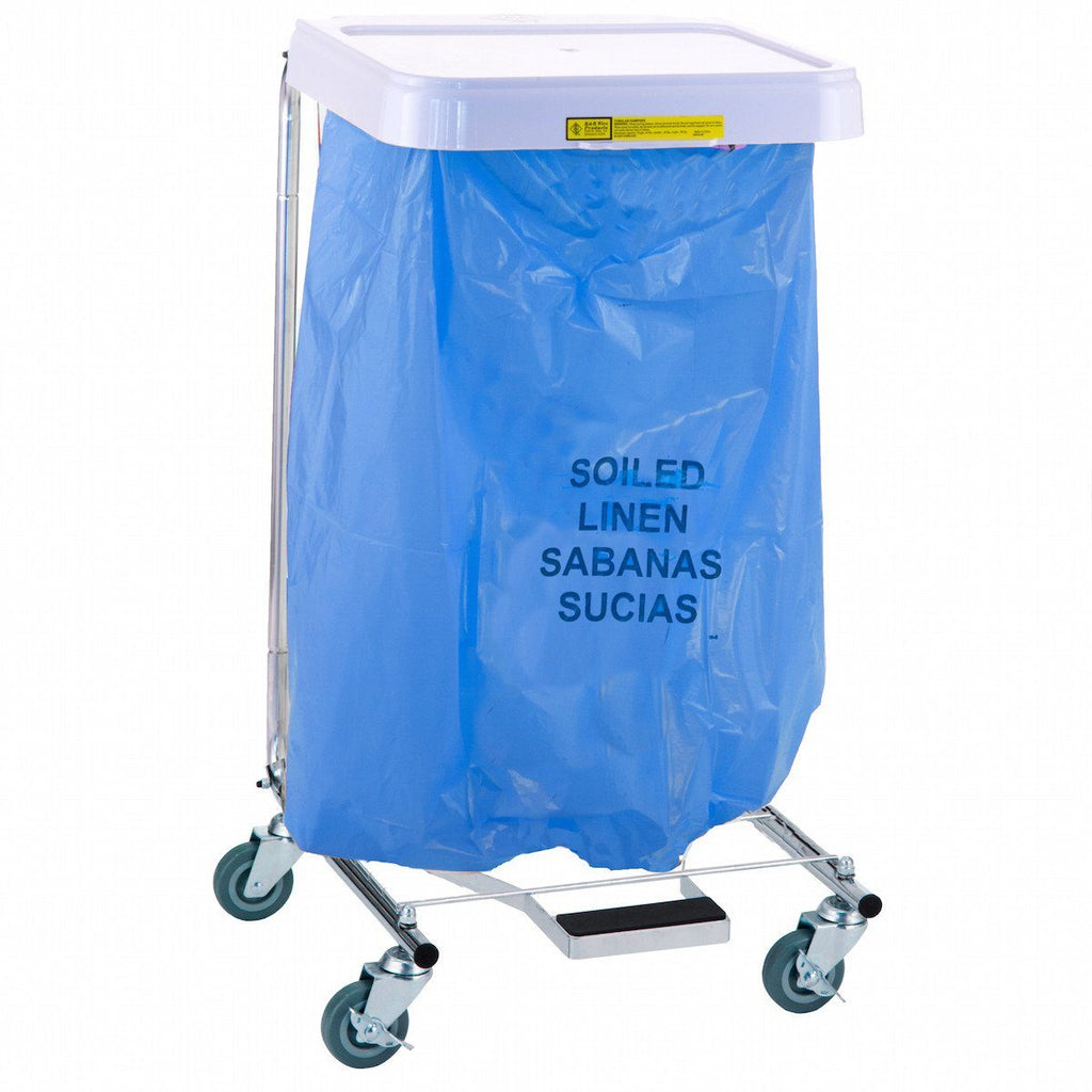 Dropship Pack Of 200 Blue Polyethylene Trash Bags 40 X 48. HDPE 60-80  Gallon Garbage