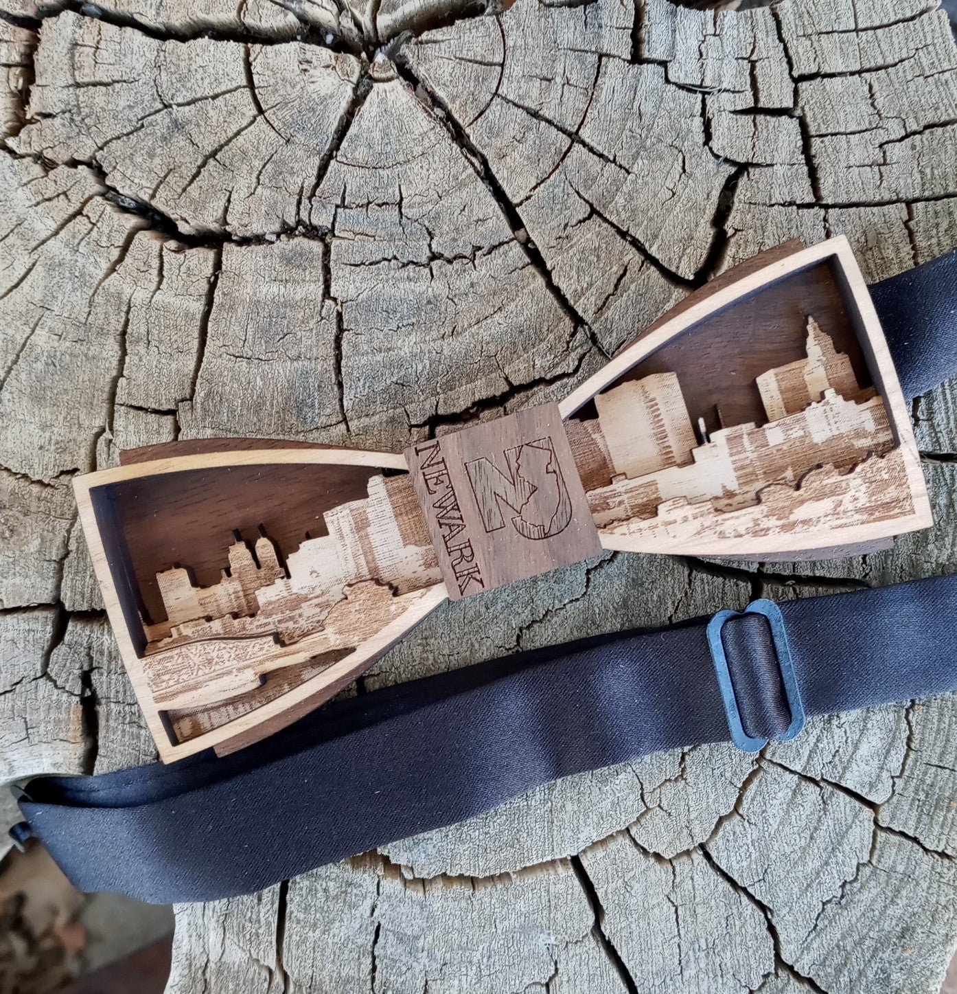 Skylines 3D Wooden Bow Ties