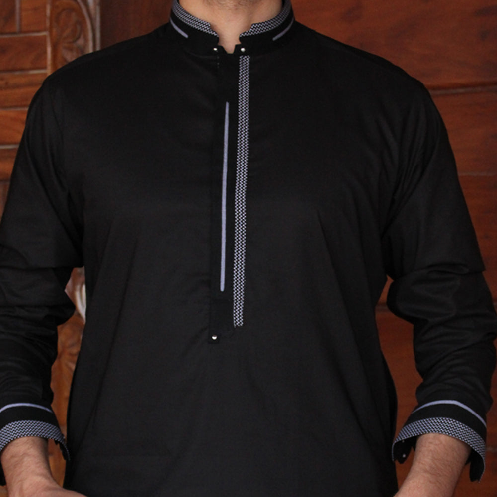 black shalwar kameez design