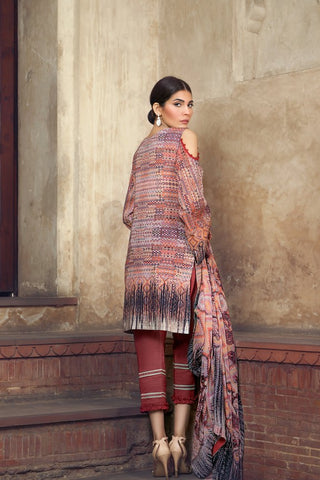 Khas Lawn Vol. 1 2018  STITCHED 2 PIECE TL # 114 A