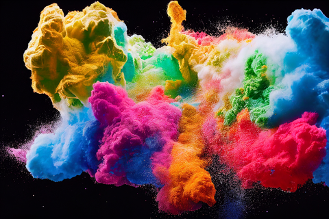 powdered colored smoke