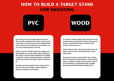 how to build a wooden and PVC target stand for shooting