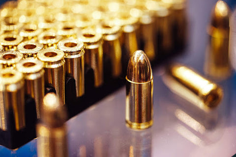 lots of gold ammunition bullets for gun