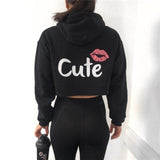 cute crop top hoodie